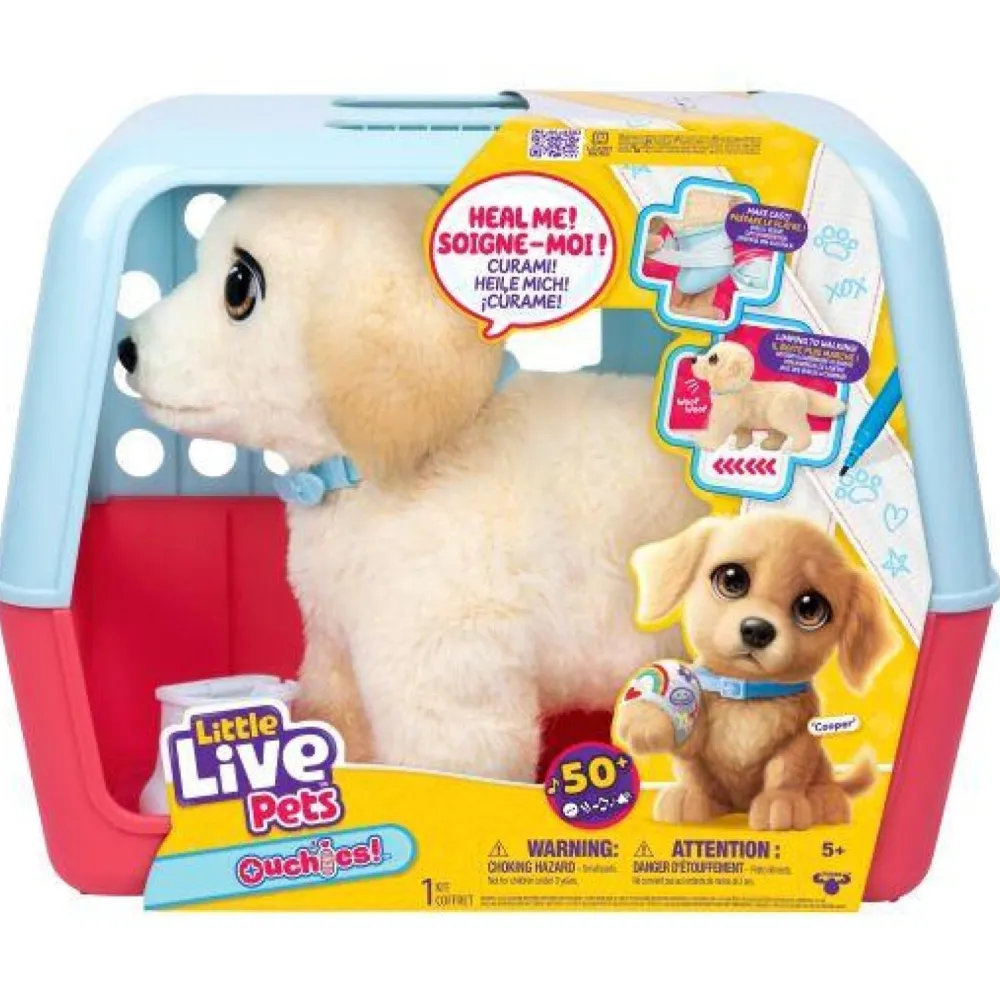 Moose Mon chien ouchies Little live Pets^ Peluches Électroniques Interactives