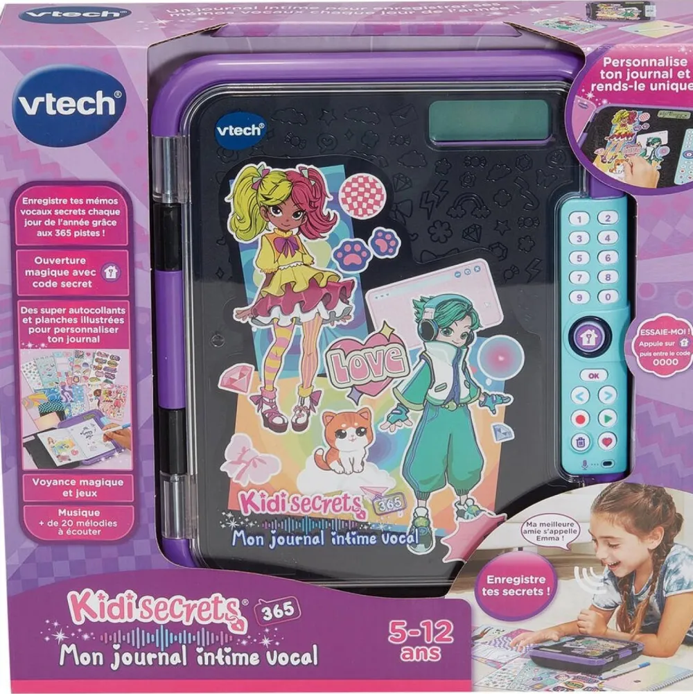 Varta Mon journal intime vocal noir - Kidisecrets 365^ Agendas Électroniques