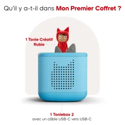 tonies Mon premier coffret Toniebox 2 Bleu ciel^ Ordinateurs Et Tablettes Éducatives