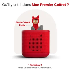 tonies Mon premier coffret Toniebox 2 rouge coquelicot^ Ordinateurs Et Tablettes Éducatives