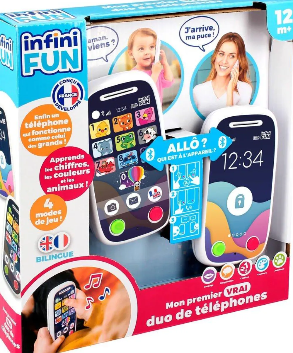 Dujardin Mon premier vrai duo de téléphones Infini Fun^ Jouets D'Éveil Électroniques