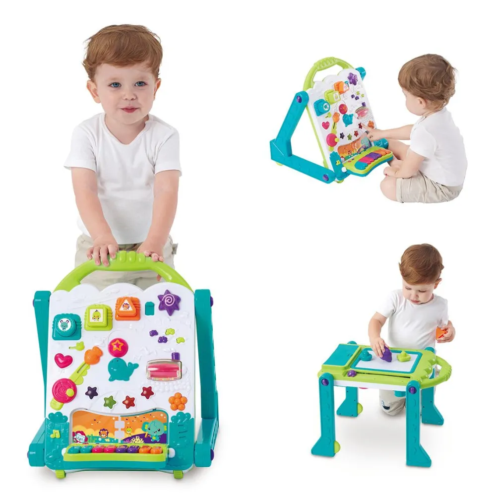 Auby Mon tableau trotteur 3 en 1^ Tapis, Portiques Et Tables D'Activités|Trotteurs, Pousseurs, Porteurs Et Bascules