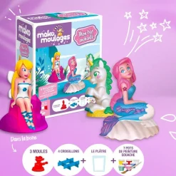 Mako Mon trio enchanté - fée, sirène et licorne Moulages^ Modelage Et Moulage