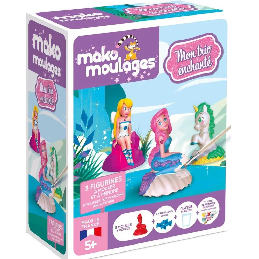 Mako Mon trio enchanté - fée, sirène et licorne Moulages^ Modelage Et Moulage