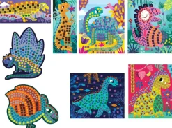 Janod Mosaïques Les ateliers du calme Dinosaures^ Sables, Paillettes Et Mosaïques