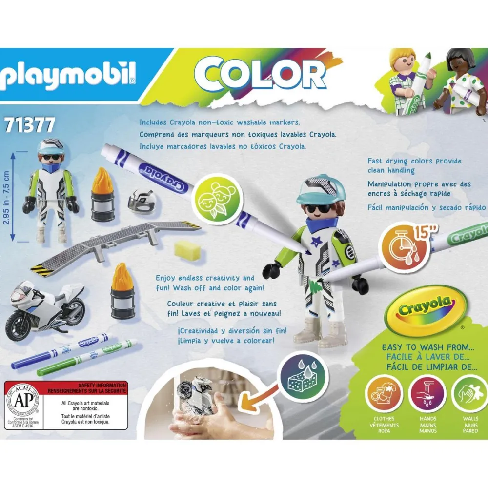 Playmobil Moto Color 71377^ Le Sport, Les Loisirs Et Les Vacances