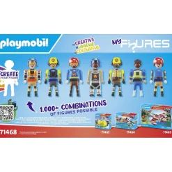 Playmobil My figures Métier à risque - Action Heroes 71468^ La Ville, La Police Et Les Secours