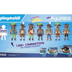 Playmobil My figures Pirates - Pirates 71533^ Les Pirates, Chevaliers, Cowboys Et Indiens