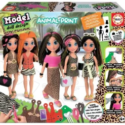 Educa Borras My model doll deign Animal Print^ Tricot Et Couture