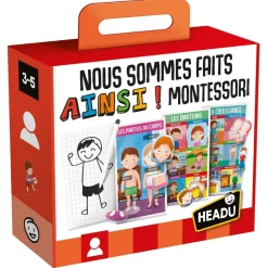 Headu Nous sommes faits ainsi - Montessori^ Apprentissage Des Parties Du Corps|Autres Apprentissages