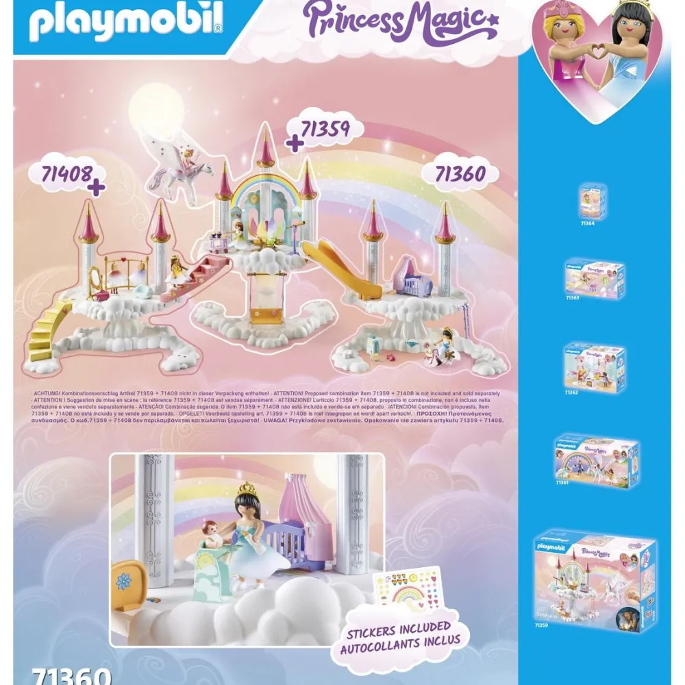 Playmobil Nurserie dans les nuages Princess magic 71360^ Les Princesses Et Fées