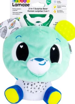 Lamaze Ourson Surprise 3-en-1 Avec Anneau De Dentition Et Clip & Go^ Hochets Et Jouets D'Activités