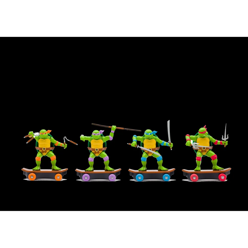 Funrise Pack 4 figurines Tortues Ninja Combattants des égouts^ Les Héros Et Personnages