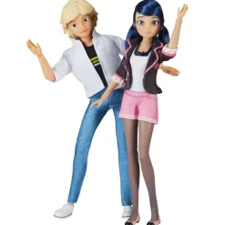 Bandai Pack 2 poupées Miraculous - Crush Pack Marinette et Adrien 26 cm^ Les Héros Et Personnages
