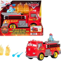 Mattel Pack Camion de pompier rouge et Guido - Cars^ Camions Et Bus