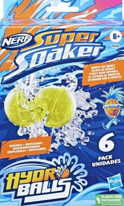 Nerf Pack De 6 Balles Super Soaker Hydro^ Jeux De Tir Et Pistolets
