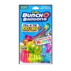 Zuru Pack de 100 bombes à eau - Bunch O Balloons Tropical Party^ Jeux D'Eau Et De Plage