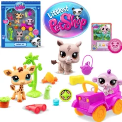 Bandai Pack de 2 Pets thème safari Little Petshop^ Mini-Univers