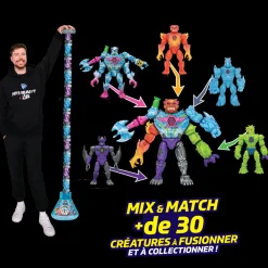 Moose Pack Hybrids 5 figurines Hyperfusion MrBeast Lab^ Les Figurines Interactives Et À Fonction