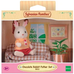 Sylvanian Families Papa Lapin chocolat et salon – 2201^ Mini-Univers