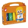 Janod Peinture au doigt - Set de 5 tubes^ Peinture