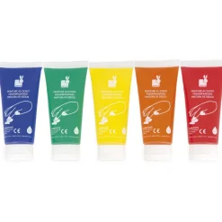 Janod Peinture au doigt - Set de 5 tubes^ Peinture