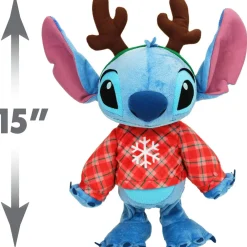 Varta Peluche dansante Stitch Noël^ Peluches Musicales Et Lumineuses