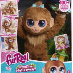 Hasbro Peluche intéractive Peanut le singe - Furreal^ Peluches Musicales Et Lumineuses