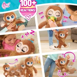 Hasbro Peluche intéractive Peanut le singe - Furreal^ Peluches Musicales Et Lumineuses