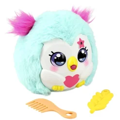 Dujardin Peluche Kiss Meez Funtasy Family Hibou^ Peluches Électroniques Interactives