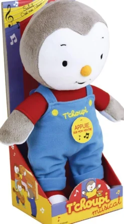 Jemini Peluche musicale Tchoupi 25 cm^ Peluches Animaux