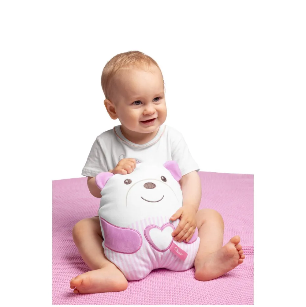 Chicco Peluche tendre ourson rose^ Doudous