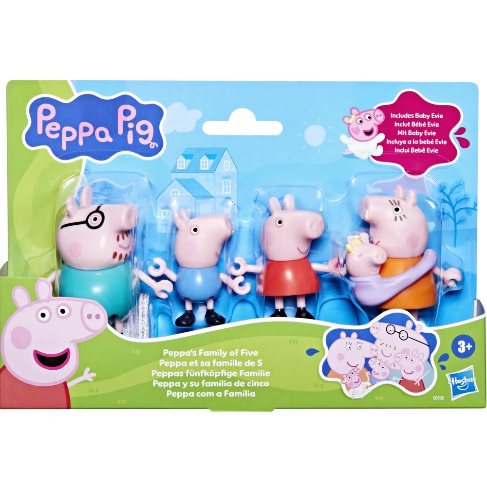 Hasbro Peppa Pig Coffret famille 5 figurines^ Les Héros Et Personnages