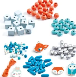Djeco Perles Bois En Forme D'animaux De^ Perles, Bijoux Et Perles À Repasser