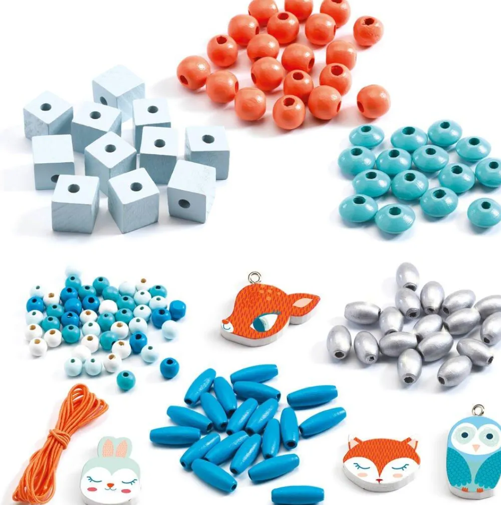 Djeco Perles Bois En Forme D'animaux De^ Perles, Bijoux Et Perles À Repasser
