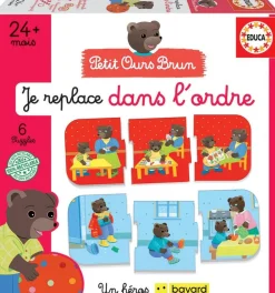 Educa Borras Petit Ours Brun - Je replace en ordre - Educa^ Autres Apprentissages
