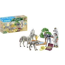 Playmobil Photographe avec déguisement et zèbres Wiltopia 71295^ Les Animaux