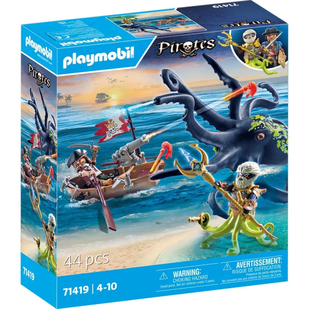 Playmobil Pirate avec pieuvre géante pirate 71419^ Les Pirates, Chevaliers, Cowboys Et Indiens