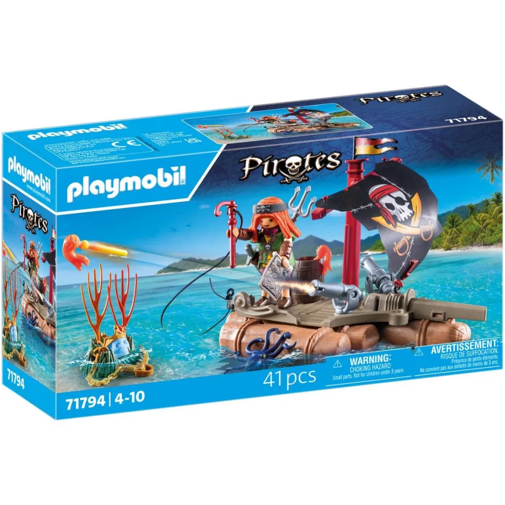 Playmobil Pirate avec radeau flottant et trésor Pirates 71794^ Les Pirates, Chevaliers, Cowboys Et Indiens