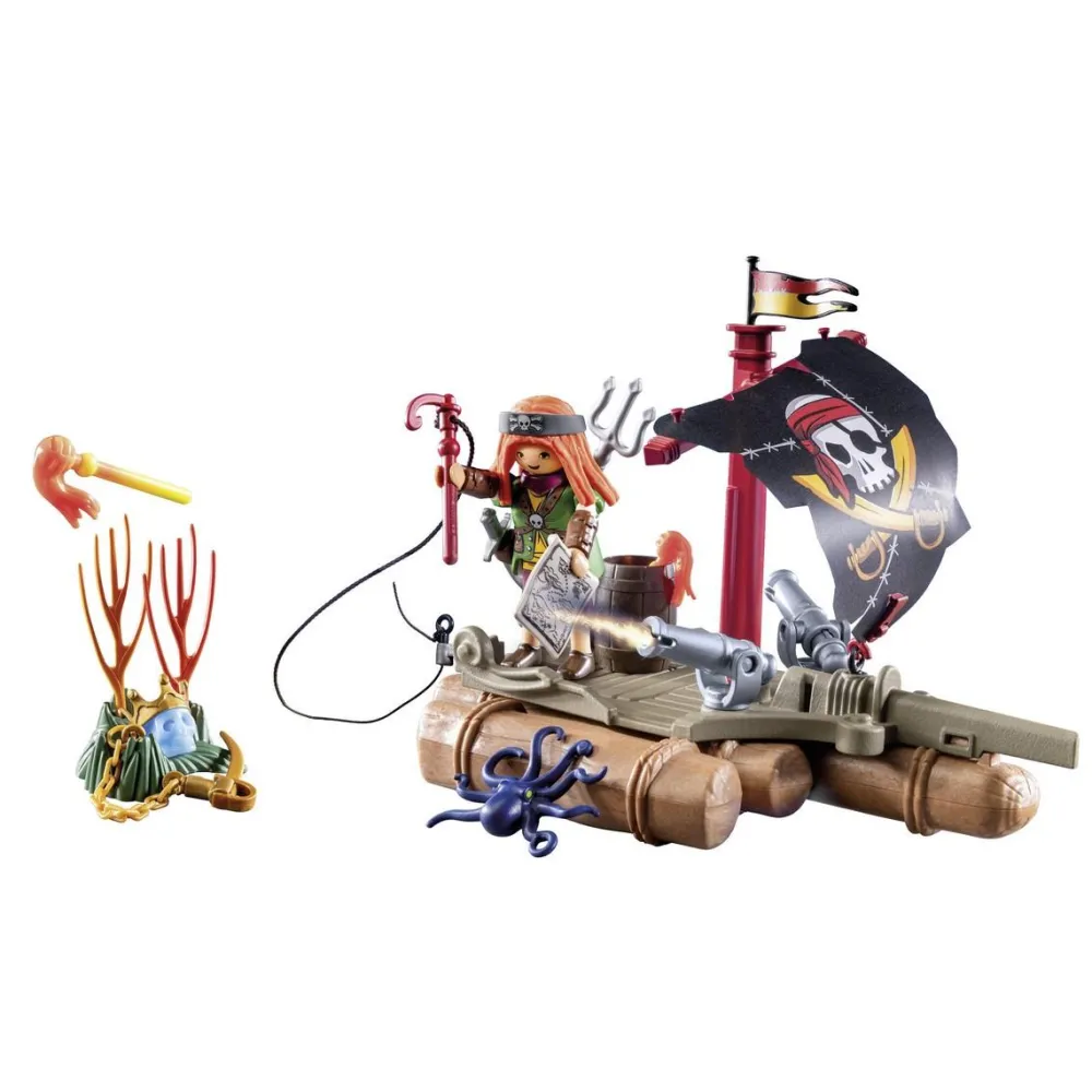 Playmobil Pirate avec radeau flottant et trésor Pirates 71794^ Les Pirates, Chevaliers, Cowboys Et Indiens