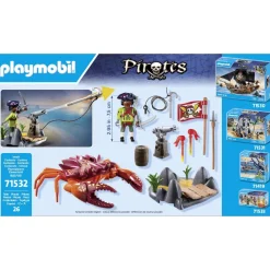 Playmobil Pirate et crabe géant Pirates 71532^ Les Pirates, Chevaliers, Cowboys Et Indiens