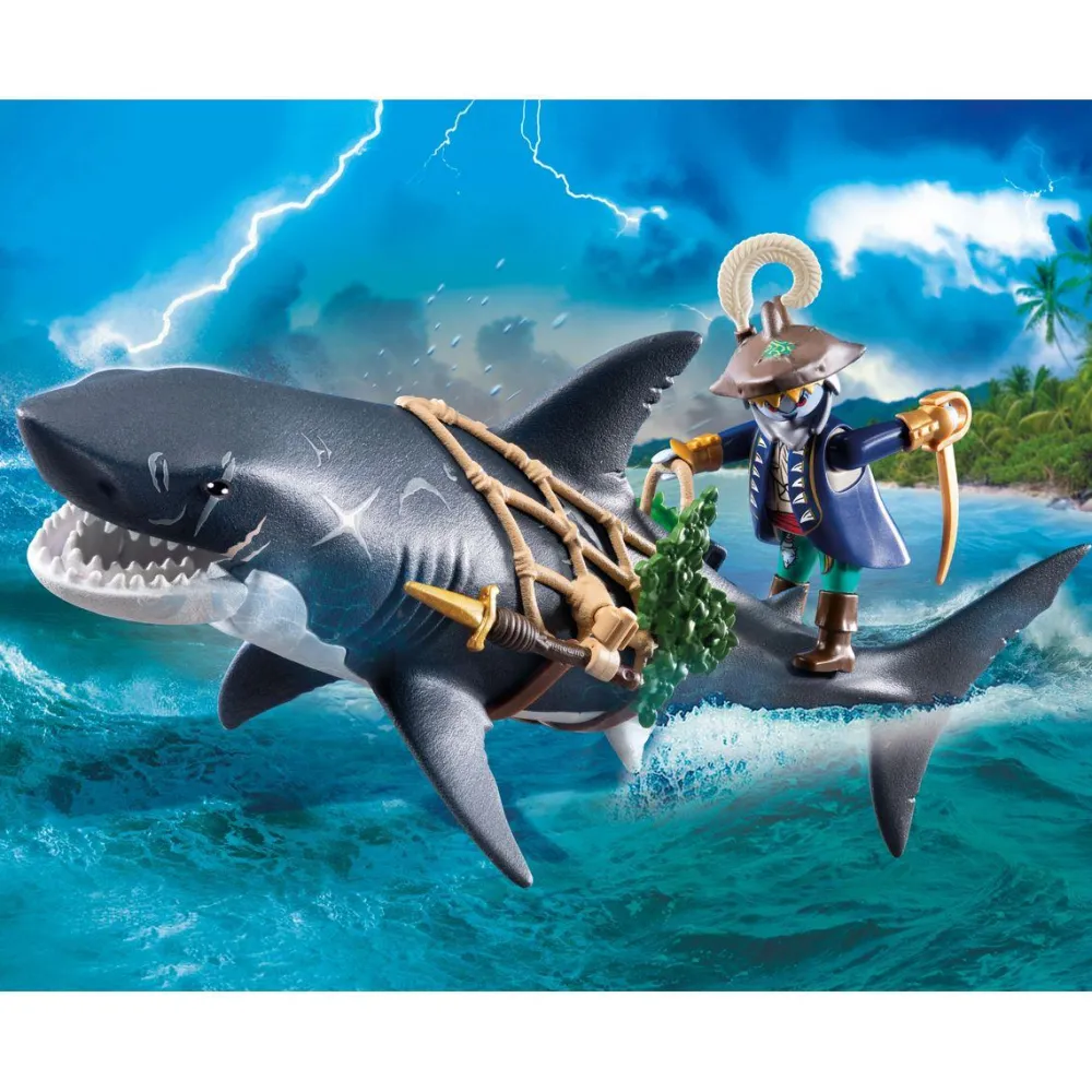 Playmobil Pirate et requin avec mâchoire articulée Pirates 71793^ Les Pirates, Chevaliers, Cowboys Et Indiens
