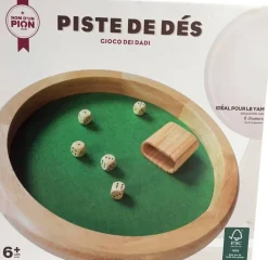 Nom d'un pion Piste De Dés En Bois^ Jeux Traditionnels Et Poker