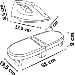 Smoby Planche à repasser pliable Tefal^ Ménage Et Repassage