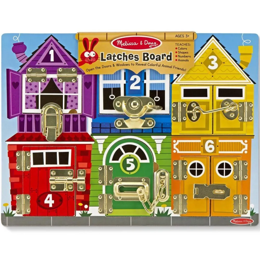 Melissa & Doug Planche d'activités avec loquets^ Autres Jouets D'Éveil