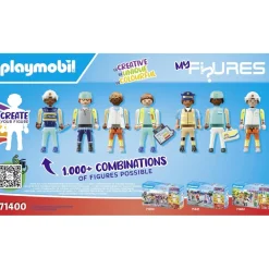 Playmobil My figures : Héros du quotidien 71400^ La Ville, La Police Et Les Secours
