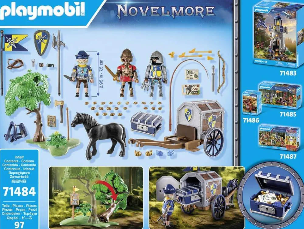 Playmobil Novelmore - Convoi Avec Bandit 71484 4^ Les Pirates, Chevaliers, Cowboys Et Indiens
