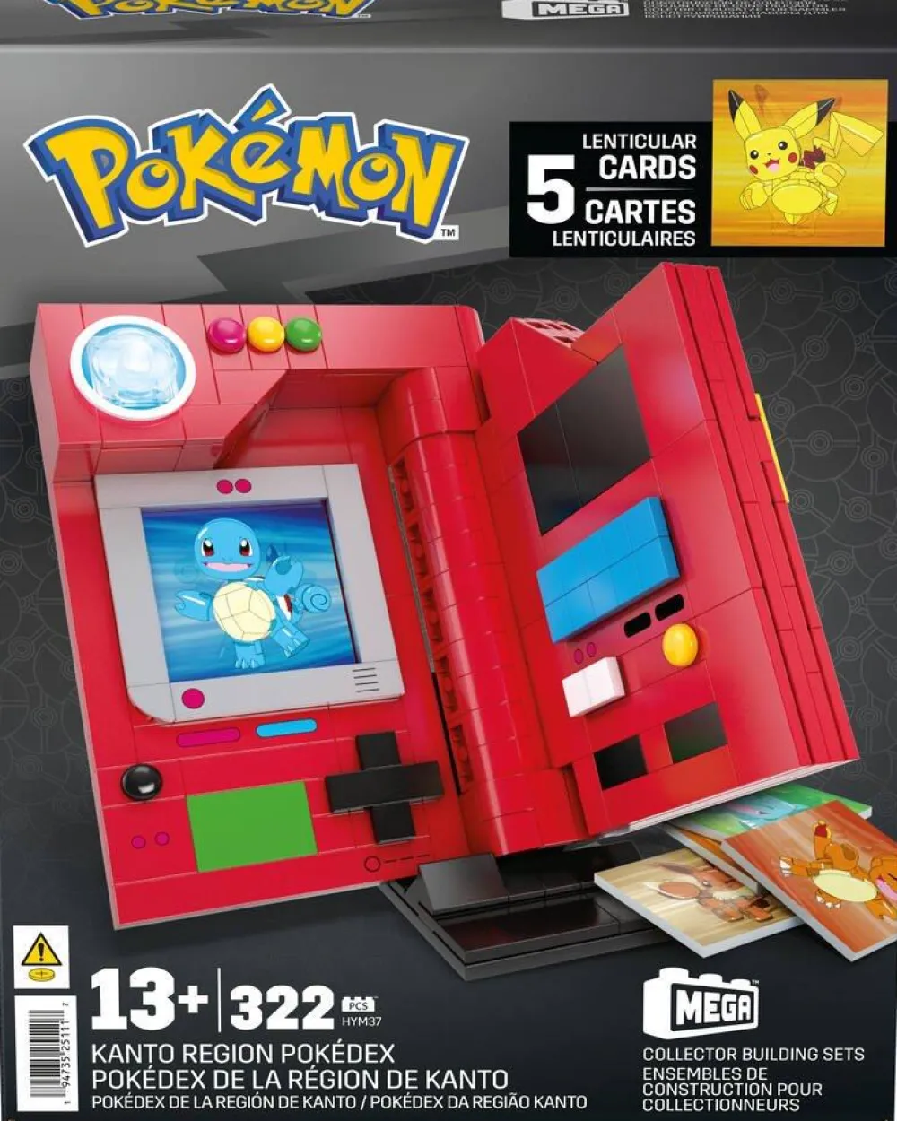MEGA Pokedex de Kanto en briques^ Super Héros, Cinéma Et Jeux Vidéo