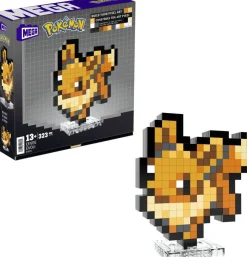 MEGA Pokémon Pixel Art Evoli à construire^ Super Héros, Cinéma Et Jeux Vidéo