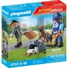 Playmobil Policier avec chien de recherche et voleur ACTION HEROES 71731^ La Ville, La Police Et Les Secours